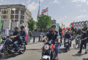 رزمایش ۱۰۰۰ موتورسوار جانفدا برگزار شد